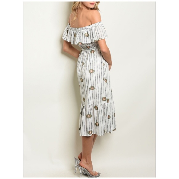 LAST ONE❗STYLE RACK Nordstrom Embroider Midi Dress - Picture 5 of 13